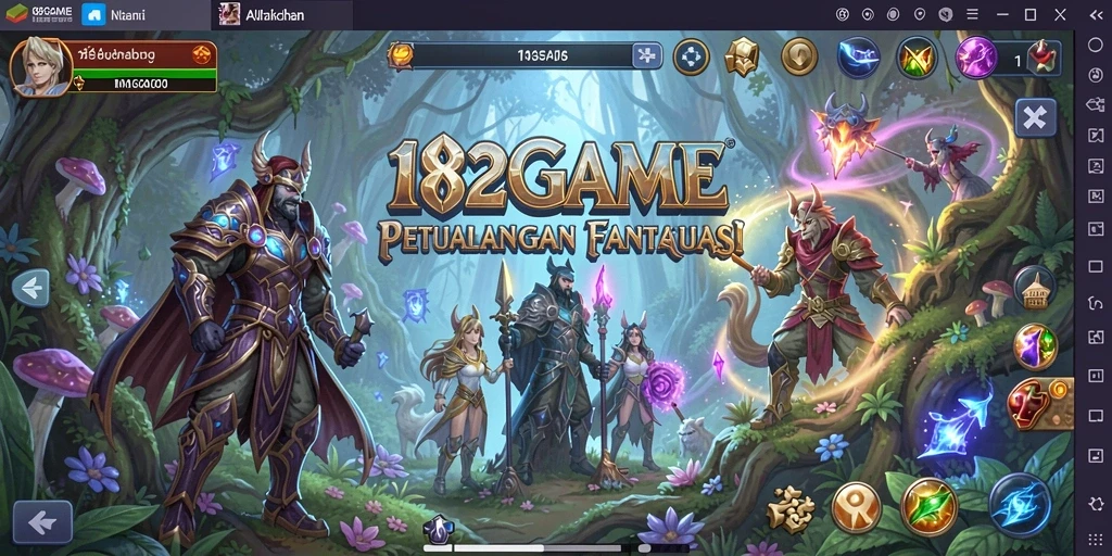 Tampilan gameplay RPG yang memikat dari 182GAME.