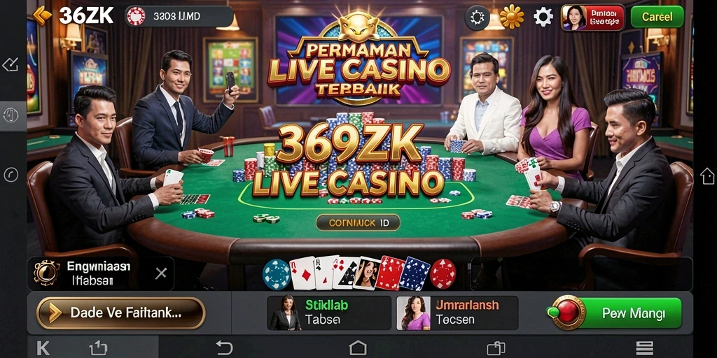 Tampilan gameplay Live Casino yang mengesankan di 369ZK.