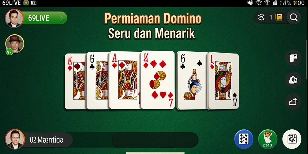 Screenshot gameplay menunjukkan aksi seru permainan Domino.