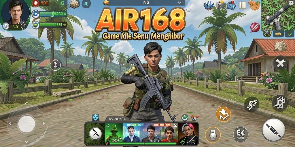 Tampilan gameplay AIR168 yang menarik dan penuh warna.