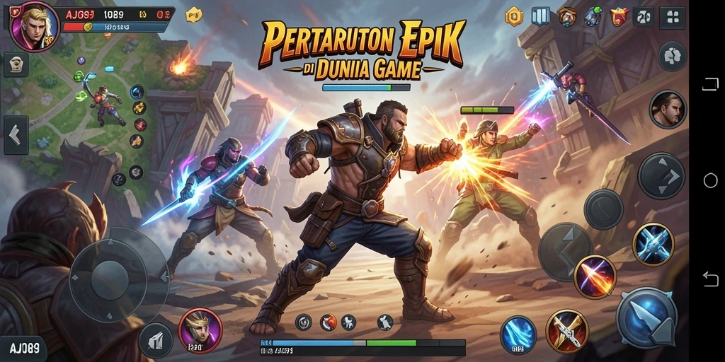 Tampilan menarik dari pertarungan seru di AJO89.