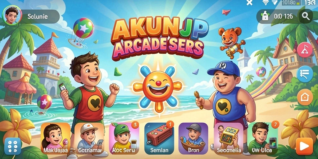Tampilan gameplay AKUNJP yang penuh aksi dan tantangan seru.