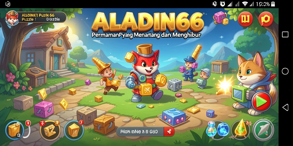 Screenshot gameplay ALADIN66 yang menunjukkan tantangan Puzzle yang menarik.