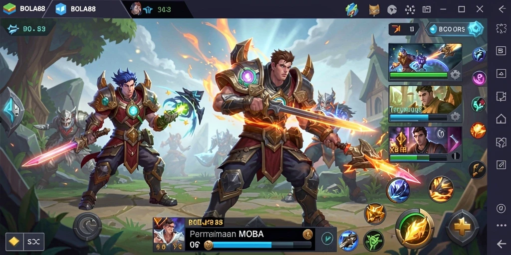 Tampilan menarik dari gameplay BOLA88 yang penuh aksi.