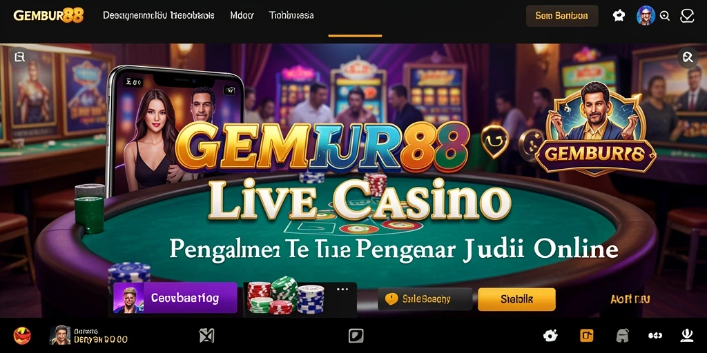 Tampilan menarik dari gameplay Live Casino di GEMBUR88.