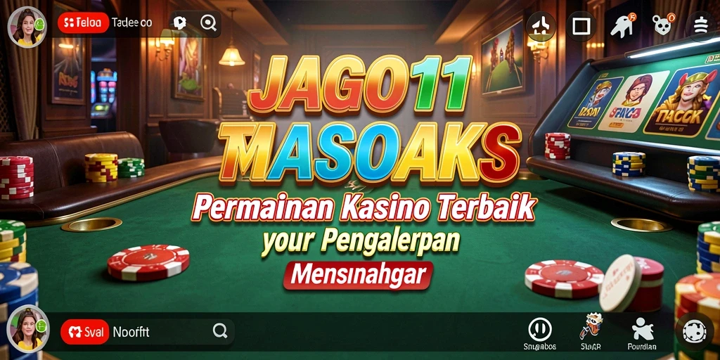 Screenshot utama JAGO11 menampilkan gameplay Kasino yang menarik dan interaktif.