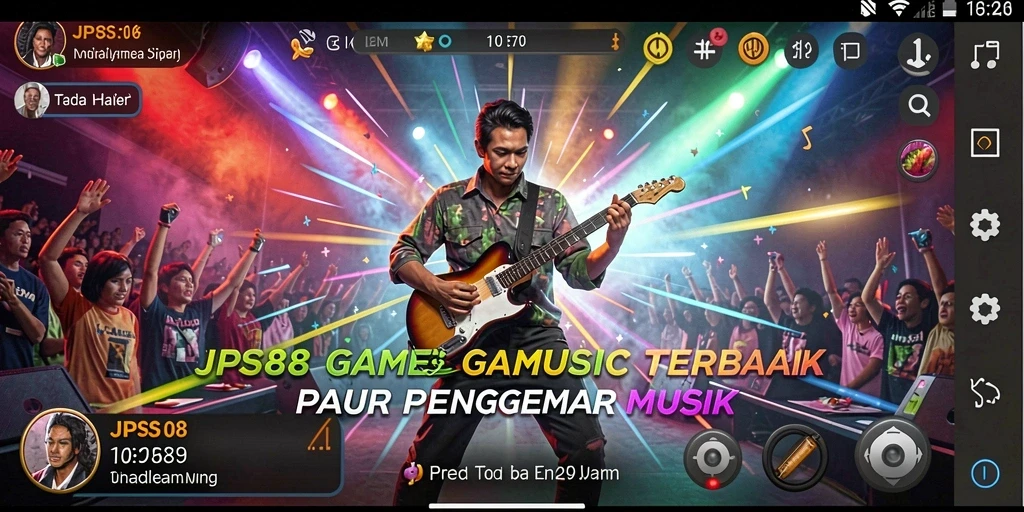 Screenshot JPS88 menampilkan gameplay musik yang seru dan interaktif.
