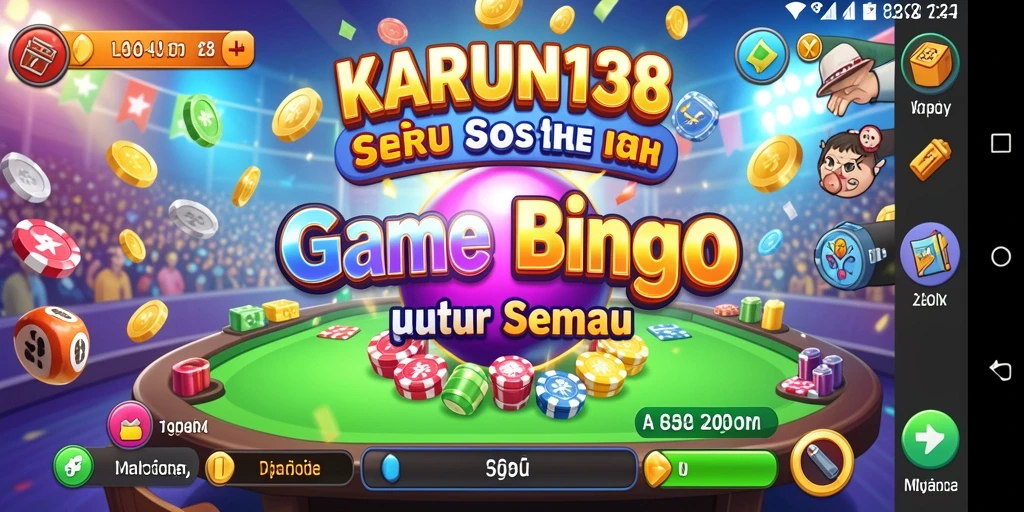 Tampilan gameplay Bingo yang seru dan interaktif di KARUN138.