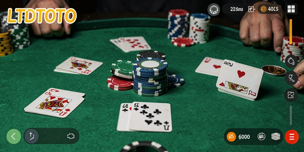 Screenshot LTDTOTO menampilkan gameplay Gaple yang seru.