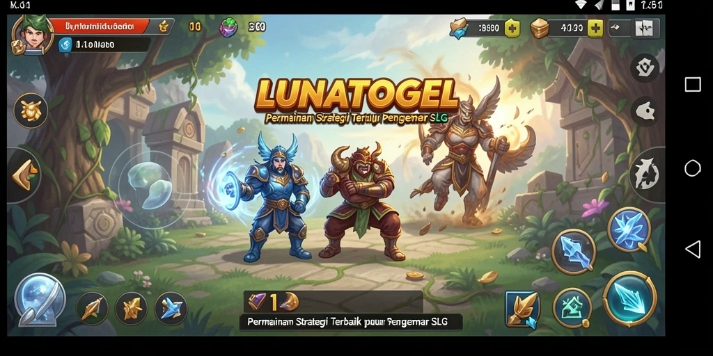 Tampilan gameplay LUNATOGEL yang menegangkan dan strategis.