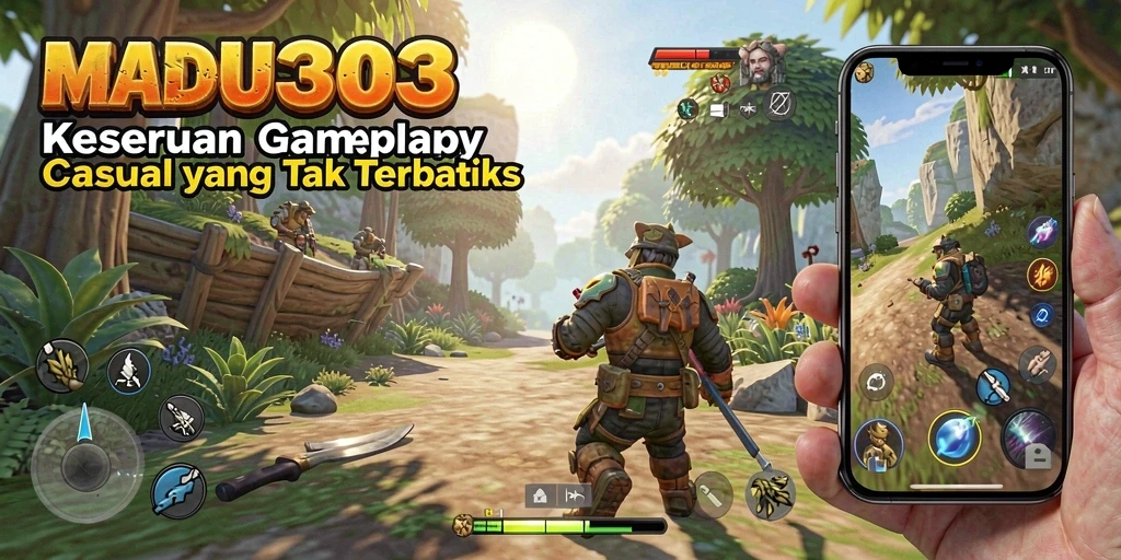 Screenshot utama MADU303 menampilkan gameplay yang seru dan interaktif.