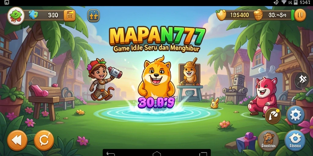 Tampilan gameplay MAPAN777 yang menarik dan penuh warna.