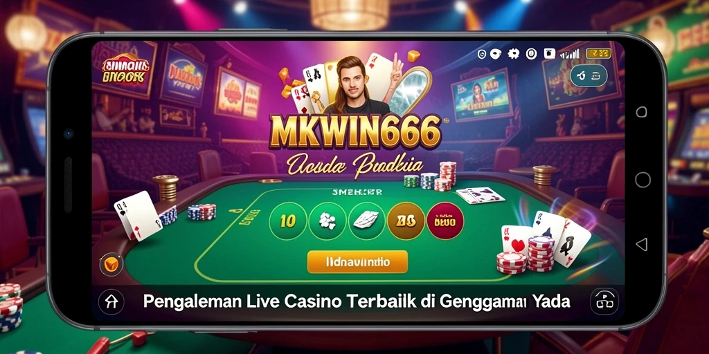 Tampilan gameplay Live Casino yang dinamis dan interaktif di MKWIN666.