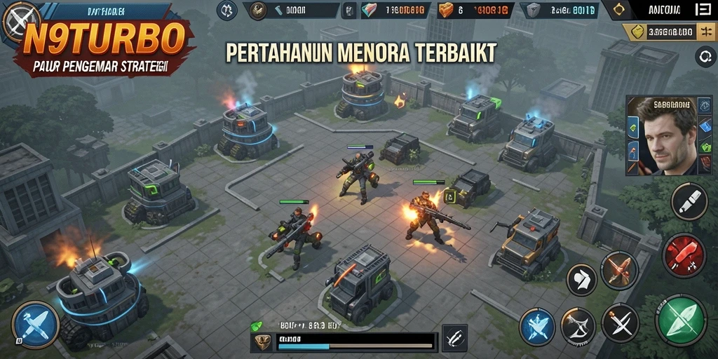 Tampilan menarik dari gameplay N9TURBO yang seru.
