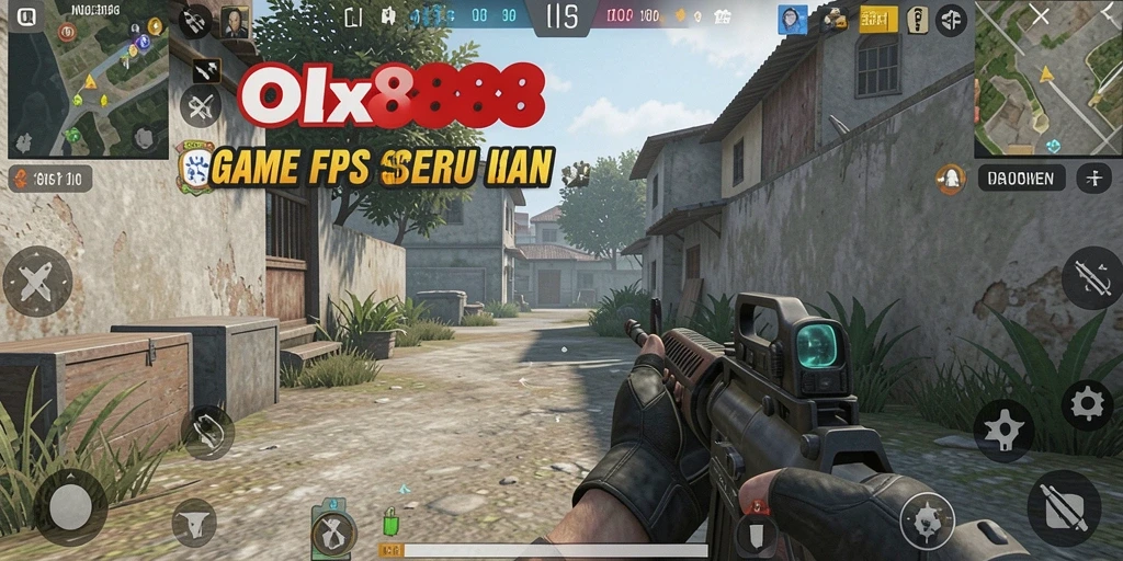 Tampilan gameplay OLX888 yang mendebarkan dalam pertempuran FPS.