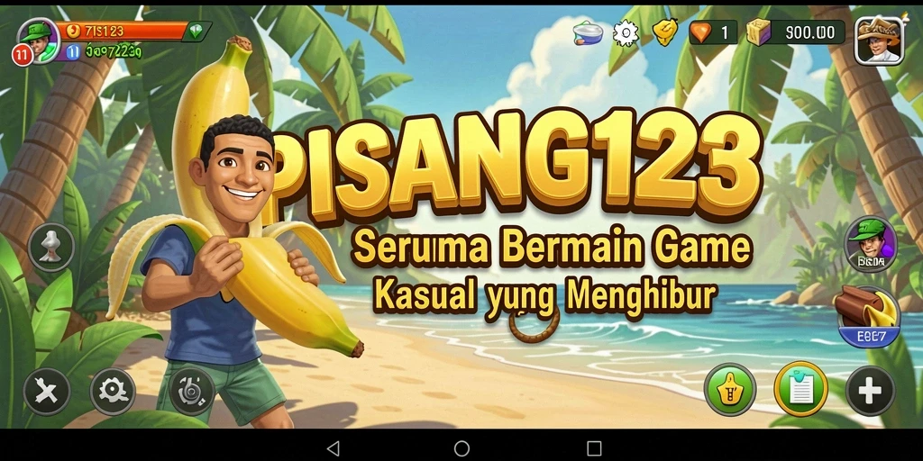Tampilan gameplay PISANG123 dengan grafis cerah dan tantangan seru.