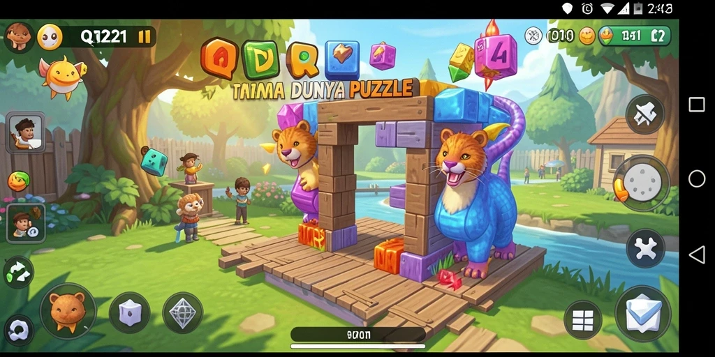 Tangkapan layar QQ1221 menampilkan gameplay puzzle yang mendebarkan.
