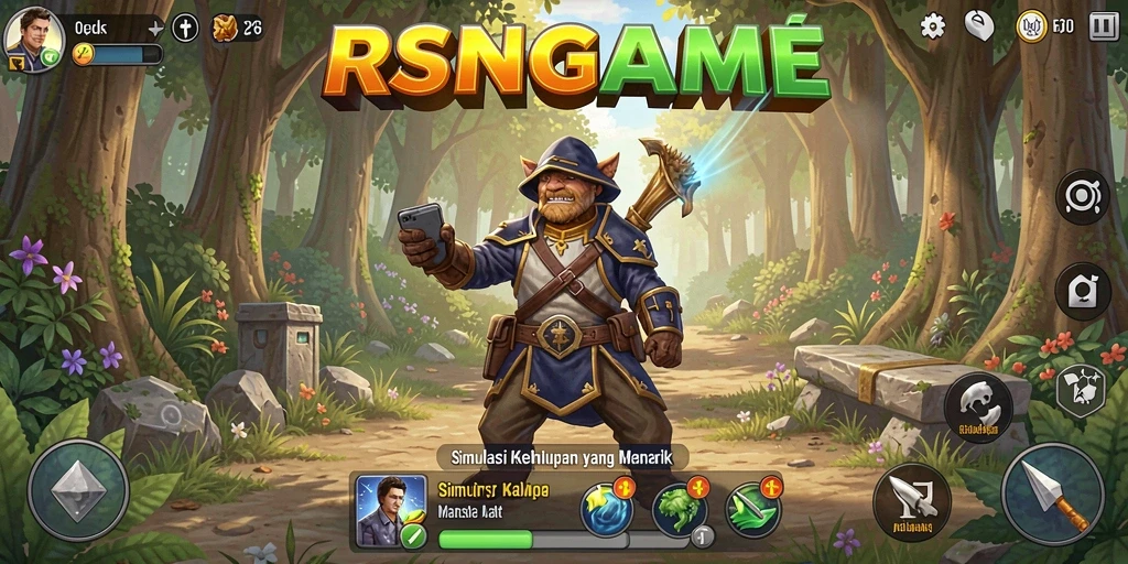 Gameplay RSNGAME yang mengasyikkan dalam simulasi kehidupan.