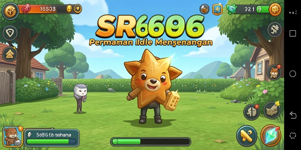 Tangkapan layar gameplay SR6666 yang memperlihatkan karakter dalam aksi Idle.