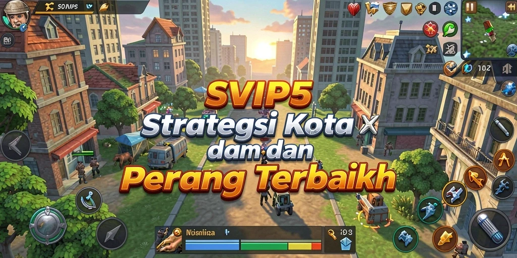 Tampilan utama gameplay SLG yang menakjubkan di SVIP5.