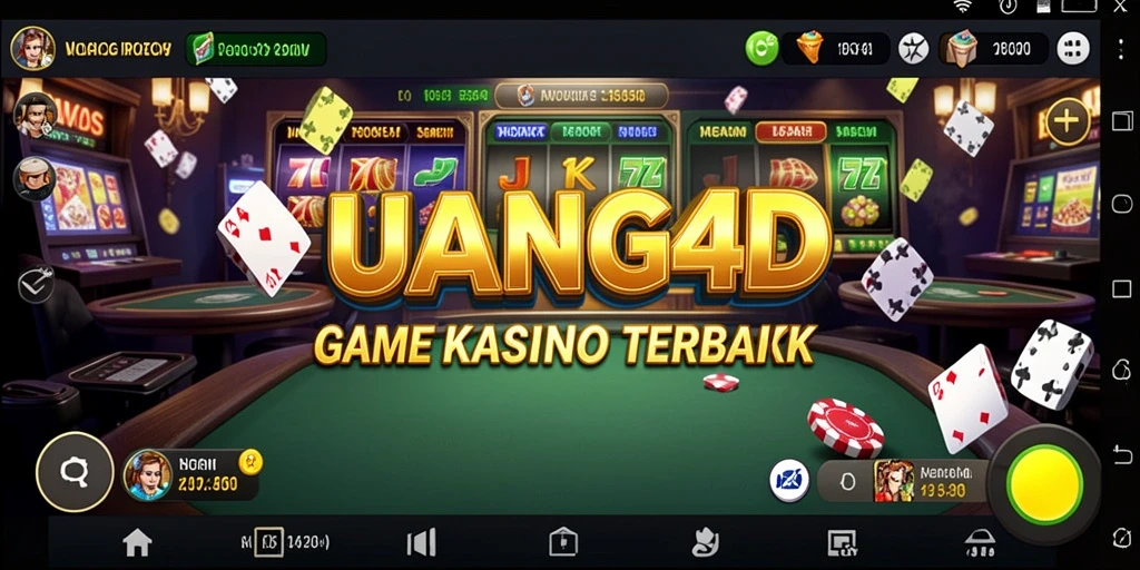 Tampilan gameplay yang mendebarkan di UANG4D dengan berbagai permainan kasino.